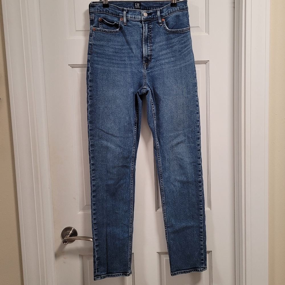 [SOLD] Gap 1969 Jeans Women's Size 30x30 Tall Straight Leg High Rise Denim Jeans